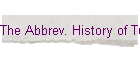 The Abbrev. History of Tuva